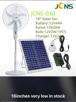 16inches Solar Rechargeable Fan