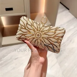 Glamorous Occasion Gold Clutch Purse