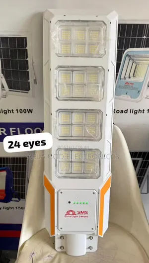 SMS Pura Light 24eyes Plastic All -in -One Solar Street Light.