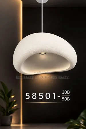 500mm Wabi Sabi White and Ash Pendant Lights.