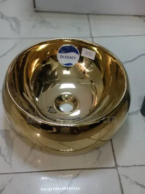 Gold Counter Top Wash Hand Basin