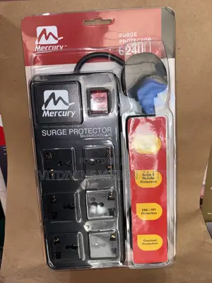 Mercury Surge Protector With 6 Outlets