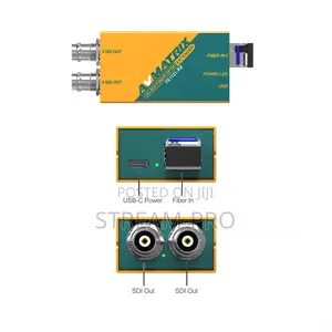 Avmatrix 3g-Sdi Fiber Optic Extender Transmitter Receiver Set
