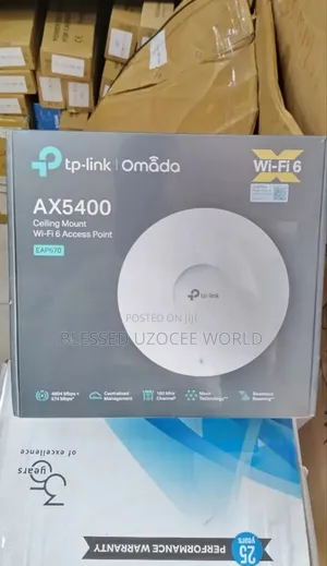 Tplink Eap670 Ax5400 Omada Celling Mount Wifi 6 Access Point Device