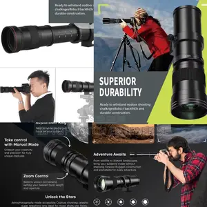 Get 420-800mm Telephoto Zoom Lens For Digital Cameras