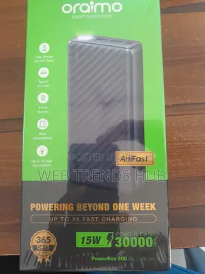 Oraimo 30,000mah 15W Fast Charging Powerbank (Opb-1301)