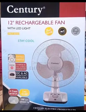 Century Rechargeable Table Fan