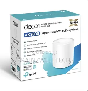 Tp-Link Deco X50 | Ax3000 Whole Home Mesh Wifi 6