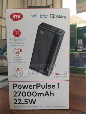 Brand New Itel Powerpulse 27,000mah Power Bank (A1481) - Mega Capacity