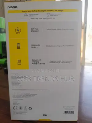 Baseus Lipow 20,000mah Power Bank (Ppby-2w15ng) - 15w Fast Charge