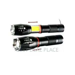 Powerful Rechargeable Flashlight With Cob