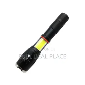 Powerful Rechargeable Flashlight With Cob