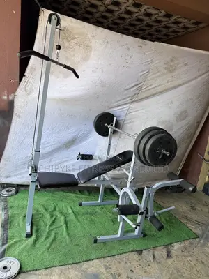 Heavy Duty Weight With Latpull , Leg Extension and 50kg Iron Weight S