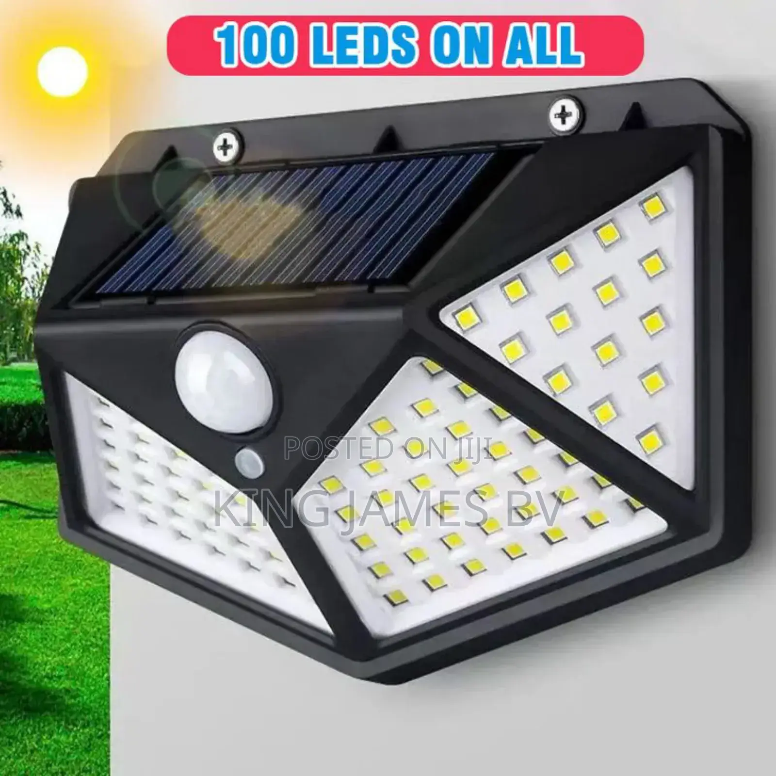 100 Led Solar Wall Light