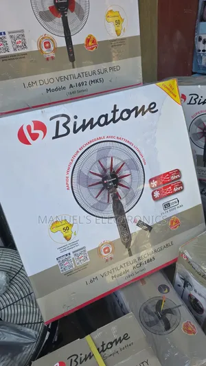 18inch Binatone Rechargeable Standing Fan With Remote Control