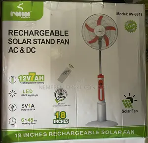 Iwin 18 Inches Rechargeable Stand Fan