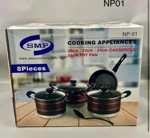 Quality 8-Piece Non-Stick Cookware Set – Durable Pots Fry Pan.