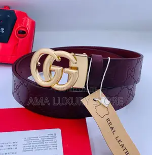 Gucci Genuine Leather Men's Luxury Belt