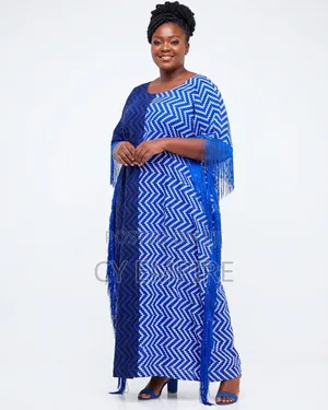 Ankara Duo-Tone Fringe Bubu