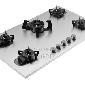 Original Yohako Built-in Premium Quality Flips Up 5 Burners Gas Cooker