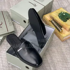 Richwanaz Genuine Leather Men's Luxury Half Shoes