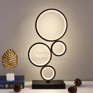 Dimming Table Lamp Intelligent Touch Ring Night Light Bedroom