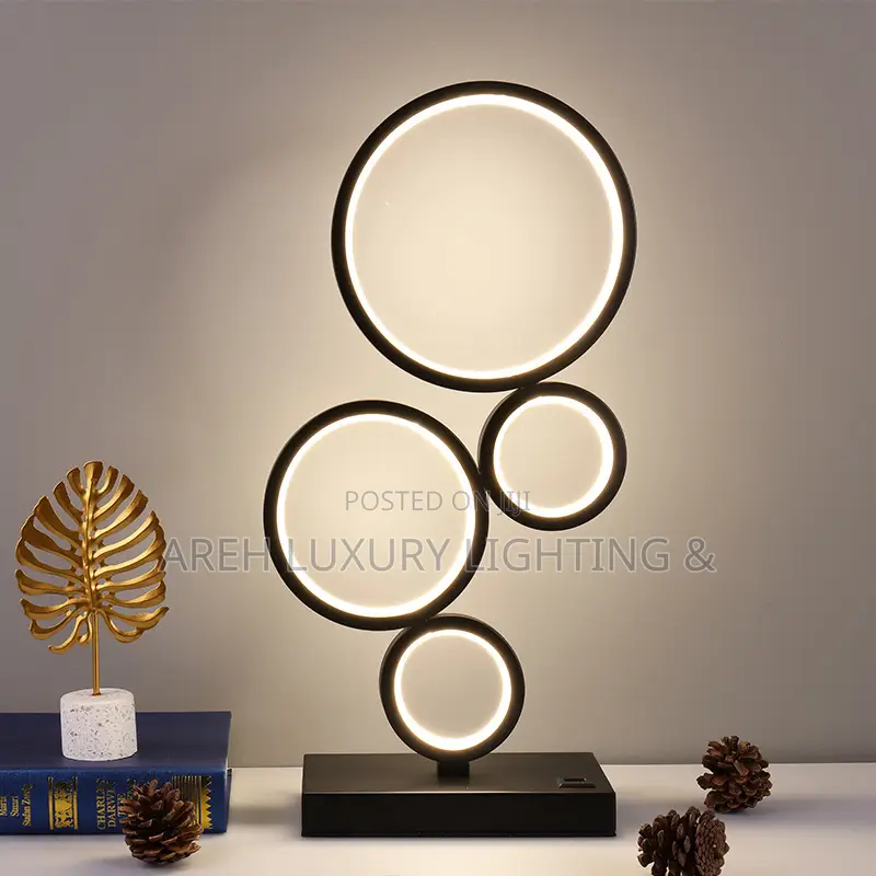 Dimming Table Lamp Intelligent Touch Ring Night Light Bedroom