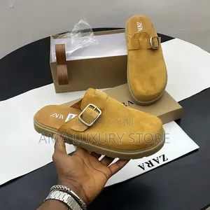 Zara Luxury Suede Men's Designer Mules
