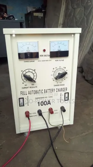 Heavy-Duty Industrial Battery Charger, Specifically a 100a Automatic