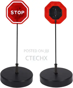 Led Light Parking Stop Sign Smart Flashing Led Stop Sensor Adjustable