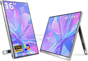 Veout 16 Inch Portable Gaming Monitor With Stand, 1920 X 1200p Ips