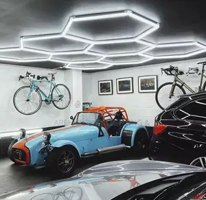 Daylight Honeycomb Ceiling Lamp High Bright for Garage Workshop Car
