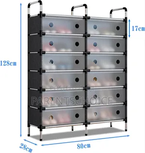 6 Layer Dustproof Double Design Shoe Rack