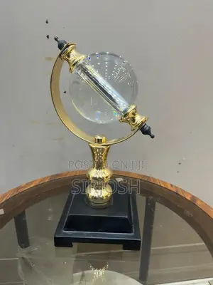 Crystal Ball Globe Sculpture