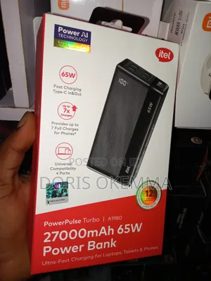Itel Powerpulse Turbo (A1980) – 27,000mah 65w Laptop Power Bank