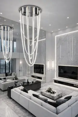 Modern Home Decoration Crystal Chandelier, Stair Pendant Lamp