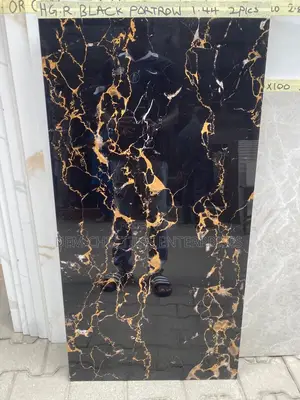 Black Stripe Gold Tiles 60*120