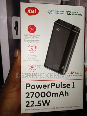 Itel Powerpulse I (A1481) 27,000mah 22.5w Super Fast Charge Powerbank