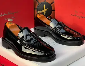 Classic Ferragamo Corporate Black Shoe