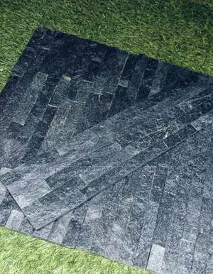 20x60 Black Stone Marble, Outdoor, Indoor, Pillar, Fence Wall. Etc