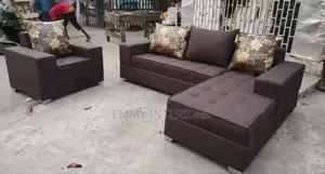 L Shaped Fabric Sofa It's Available With Single One Good Material