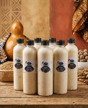 Fura Yogo ( Yoghurt Mixed With Millet Balls, Coconut Raisins