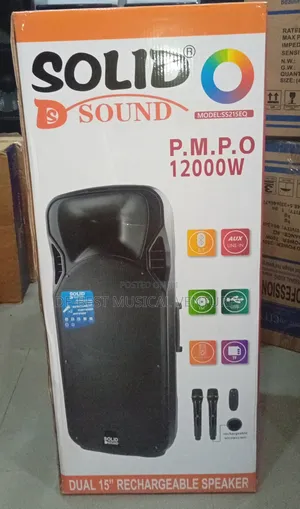 Solid Sound Dual 15inch Pa System Speaker