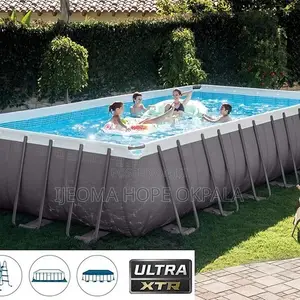Intex 26364 Ultra XTR Frame Rectangular Pool Set (24ft X 12ft X 52")