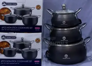 Crown Star Master Chef 6pcs Non-Stick Cookware Set (16,20,24cm)