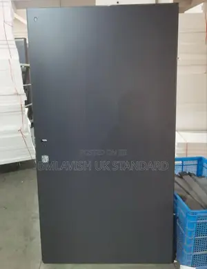 Gray Israeli Steel Security Door 3ft by 7ft Plain Design