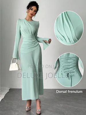 Waist Cinching Long Dress