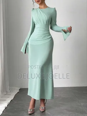 Waist Cinching Long Dress