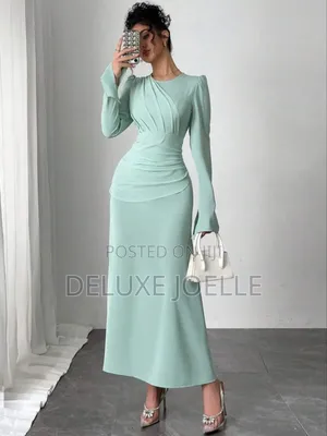 Waist Cinching Long Dress