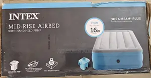 Intex Mid-Rise Airbed – 16” Twin (39" X75" X16" ) With Pump